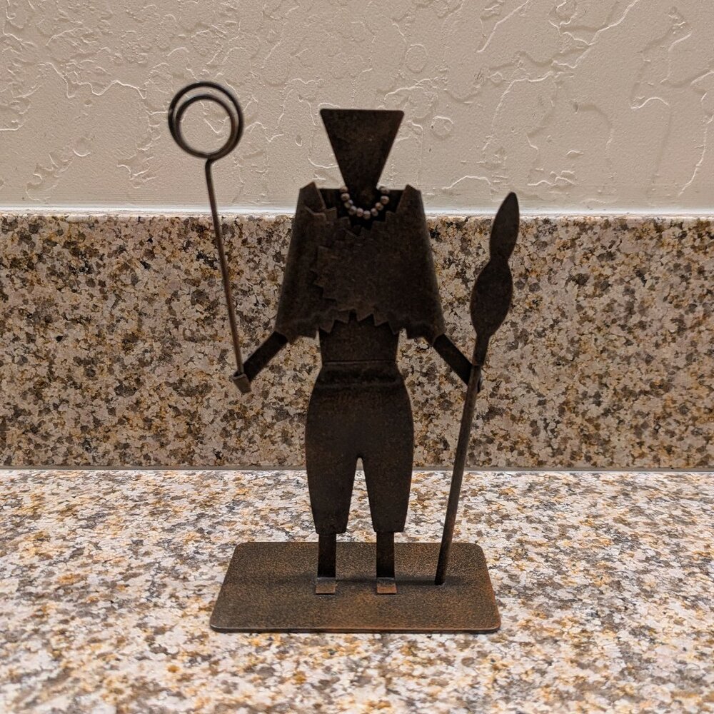 Vintage African Metal Figures – Art Sculpture – Excellent Condition